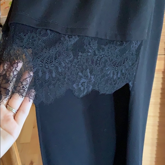 BCBG high low dress with lace detail and pockets - Picture 3 of 4